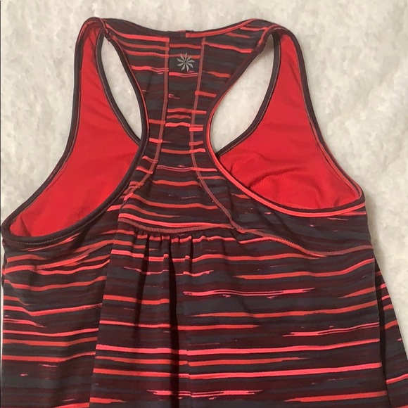 Athleta - Yoga Striped Racer Back Tank - Picture 2 of 4